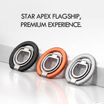 Supporto magnetico per telefono LeReach Triple Ring Apex Edition con fibbia ad anello girevole a 360 gradi.