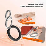 Supporto magnetico per telefono LeReach Triple Ring Apex Edition con fibbia ad anello girevole a 360 gradi.