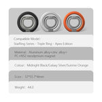 Supporto magnetico per telefono LeReach Triple Ring Apex Edition con fibbia ad anello girevole a 360 gradi.