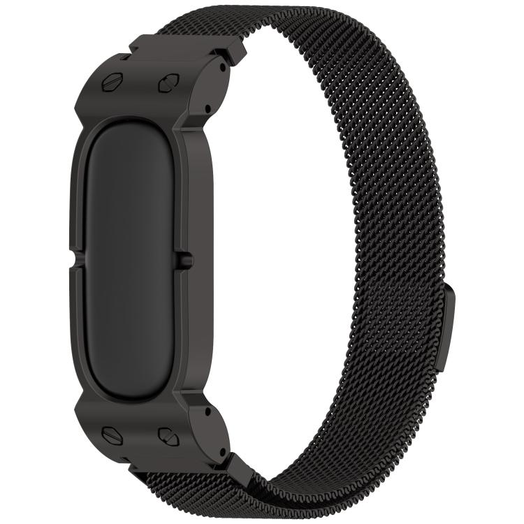 Cassa in metallo, cinturino in acciaio inossidabile con chiusura magnetica milanese integrata., For Google Fitbit Air
