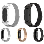 Cassa in metallo, cinturino in acciaio inossidabile con chiusura magnetica milanese integrata., For Google Fitbit Air