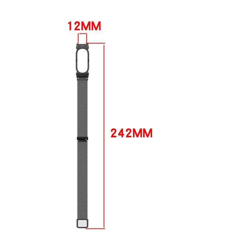 Cassa in metallo, cinturino in acciaio inossidabile con chiusura magnetica milanese integrata., For Google Fitbit Air
