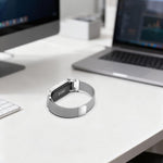 Cassa in metallo, cinturino in acciaio inossidabile con chiusura magnetica milanese integrata., For Google Fitbit Air