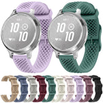 Cinturino per orologio in silicone tinta unita con fibbia ad ardiglione a nido d'ape., For Garmin Lily 2