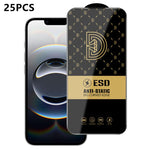 25 pezzi di pellicola protettiva antistatica serigrafata HD Royal Diamond per vetro temperato., For iPhone 17e / 16e, For iPhone 17 Pro Max, For iPhone 17 Pro, For iPhone 17, For iPhone Air, For iPhone 16 Pro Max, For iPhone 16 Pro, For iPhone 16 Plus ...
