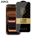 25 pezzi di pellicola protettiva antistatica serigrafata HD Royal Diamond per vetro temperato., For iPhone 17e / 16e, For iPhone 17 Pro Max, For iPhone 17 Pro, For iPhone 17, For iPhone Air, For iPhone 16 Pro Max, For iPhone 16 Pro, For iPhone 16 Plus ...