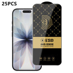 25 pezzi di pellicola protettiva antistatica serigrafata HD Royal Diamond per vetro temperato., For iPhone 17e / 16e, For iPhone 17 Pro Max, For iPhone 17 Pro, For iPhone 17, For iPhone Air, For iPhone 16 Pro Max, For iPhone 16 Pro, For iPhone 16 Plus ...