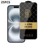 25 pezzi di pellicola protettiva antistatica serigrafata HD Royal Diamond per vetro temperato., For iPhone 17e / 16e, For iPhone 17 Pro Max, For iPhone 17 Pro, For iPhone 17, For iPhone Air, For iPhone 16 Pro Max, For iPhone 16 Pro, For iPhone 16 Plus ...