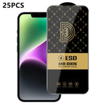 25 pezzi di pellicola protettiva antistatica serigrafata HD Royal Diamond per vetro temperato., For iPhone 17e / 16e, For iPhone 17 Pro Max, For iPhone 17 Pro, For iPhone 17, For iPhone Air, For iPhone 16 Pro Max, For iPhone 16 Pro, For iPhone 16 Plus ...