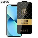 25 pezzi di pellicola protettiva antistatica serigrafata HD Royal Diamond per vetro temperato., For iPhone 17e / 16e, For iPhone 17 Pro Max, For iPhone 17 Pro, For iPhone 17, For iPhone Air, For iPhone 16 Pro Max, For iPhone 16 Pro, For iPhone 16 Plus ...
