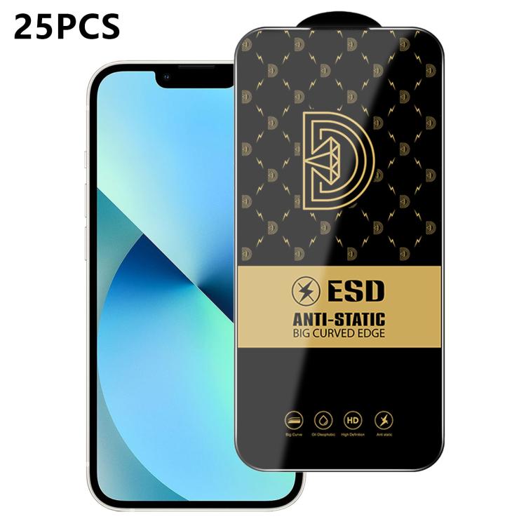 25 pezzi di pellicola protettiva antistatica serigrafata HD Royal Diamond per vetro temperato., For iPhone 17e / 16e, For iPhone 17 Pro Max, For iPhone 17 Pro, For iPhone 17, For iPhone Air, For iPhone 16 Pro Max, For iPhone 16 Pro, For iPhone 16 Plus ...