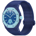 Cinturino in silicone magnetico integrato con tre ore sul lato destro (ore 3)., For Swatch Royal Pop