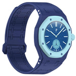 Cinturino in silicone magnetico integrato con tre ore sul lato destro (ore 3)., For Swatch Royal Pop