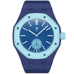 Cinturino in silicone magnetico integrato con tre ore sul lato destro (ore 3)., For Swatch Royal Pop