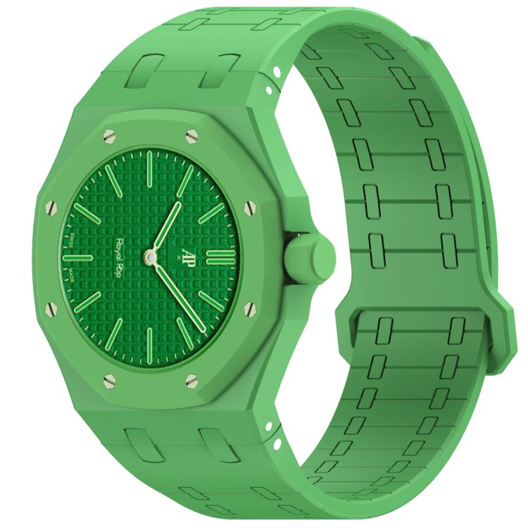 Cinturino in silicone magnetico integrato con tre ore sul lato destro (ore 3)., For Swatch Royal Pop