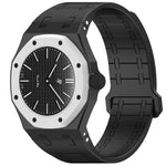 Cinturino in silicone magnetico integrato con tre ore sul lato destro (ore 3)., For Swatch Royal Pop