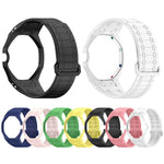 Cinturino in silicone magnetico integrato con tre ore sul lato destro (ore 3)., For Swatch Royal Pop