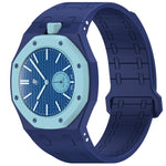 Cinturino in silicone magnetico integrato con indicazione delle dodici ore., For Swatch Royal Pop