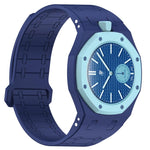 Cinturino in silicone magnetico integrato con indicazione delle dodici ore., For Swatch Royal Pop