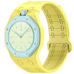 Cinturino in silicone magnetico integrato con indicazione delle dodici ore., For Swatch Royal Pop
