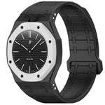 Cinturino in silicone magnetico integrato con indicazione delle dodici ore., For Swatch Royal Pop