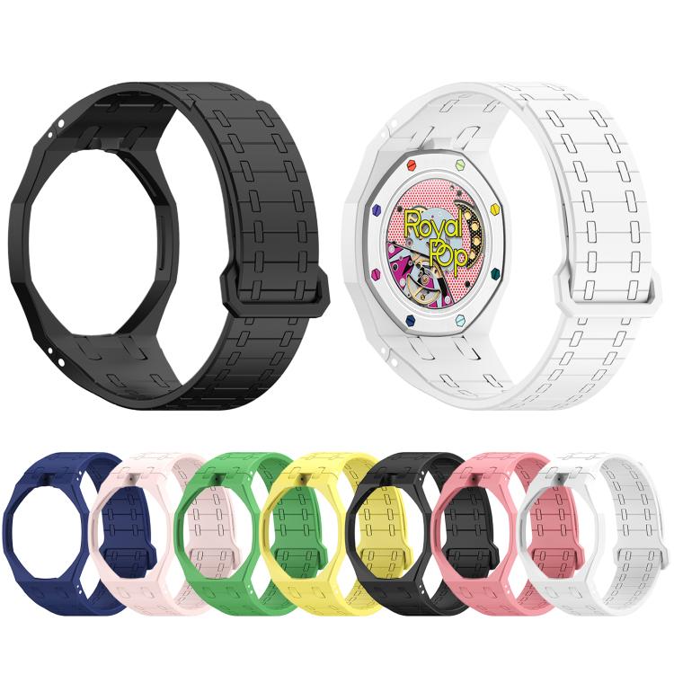 Cinturino in silicone magnetico integrato con indicazione delle dodici ore., For Swatch Royal Pop