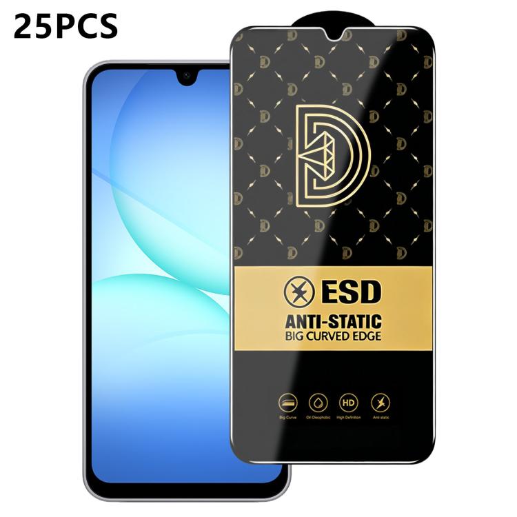 25 pezzi di pellicola protettiva antistatica serigrafata HD Royal Diamond per vetro temperato., For Galaxy S26+ 5G, For Galaxy F07 4G, For Galaxy M07 4G, For Galaxy M17 5G, For Galaxy S26 Ultra 5G, For Galaxy S26 5G, For Galaxy F17 5G, For Galaxy A57 5...