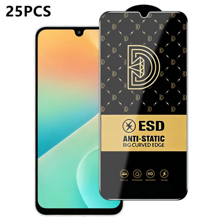 25 pezzi di pellicola protettiva antistatica serigrafata HD Royal Diamond per vetro temperato., For Galaxy S26+ 5G, For Galaxy F07 4G, For Galaxy M07 4G, For Galaxy M17 5G, For Galaxy S26 Ultra 5G, For Galaxy S26 5G, For Galaxy F17 5G, For Galaxy A57 5...