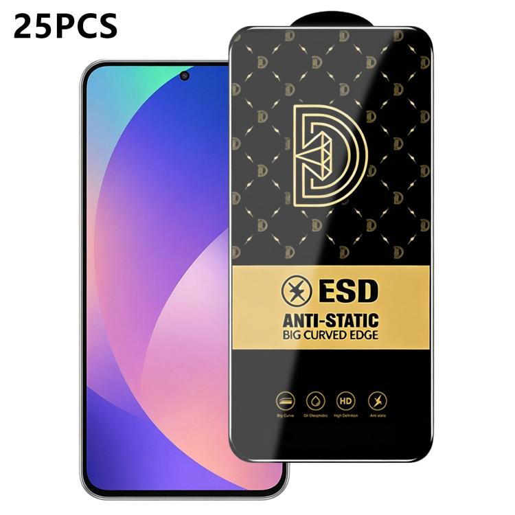 25 pezzi di pellicola protettiva antistatica serigrafata HD Royal Diamond per vetro temperato., For Galaxy S26+ 5G, For Galaxy F07 4G, For Galaxy M07 4G, For Galaxy M17 5G, For Galaxy S26 Ultra 5G, For Galaxy S26 5G, For Galaxy F17 5G, For Galaxy A57 5...