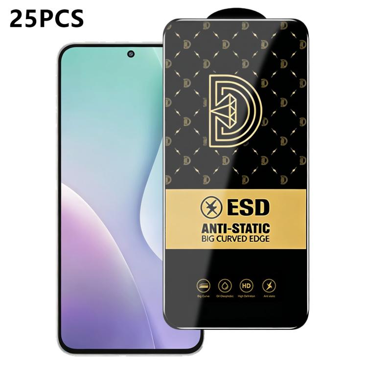 25 pezzi di pellicola protettiva antistatica serigrafata HD Royal Diamond per vetro temperato., For Galaxy S26+ 5G, For Galaxy F07 4G, For Galaxy M07 4G, For Galaxy M17 5G, For Galaxy S26 Ultra 5G, For Galaxy S26 5G, For Galaxy F17 5G, For Galaxy A57 5...