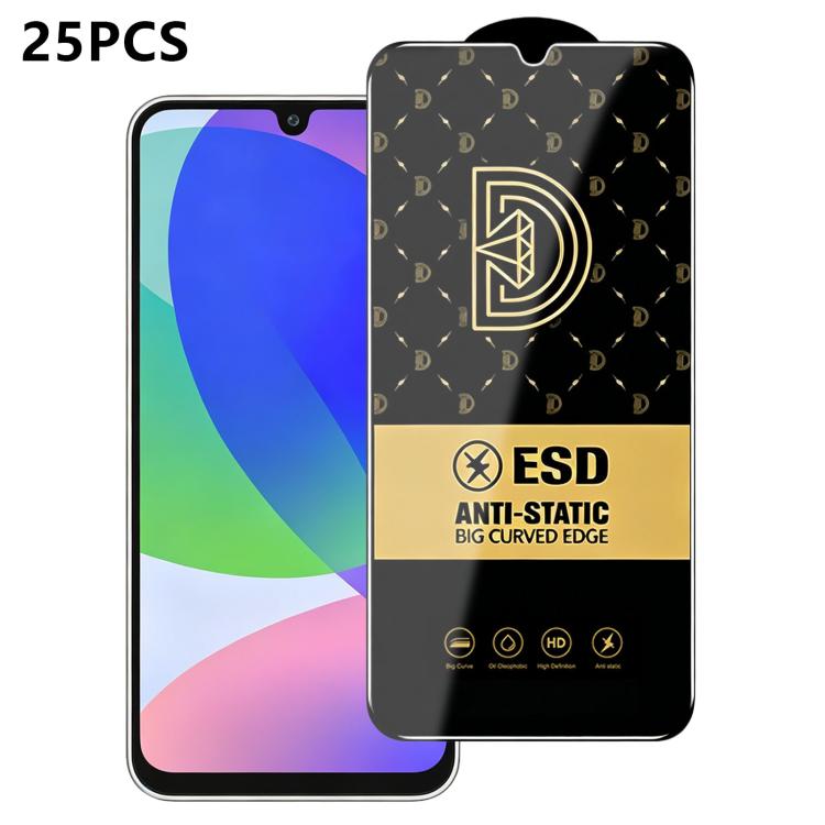 25 pezzi di pellicola protettiva antistatica serigrafata HD Royal Diamond per vetro temperato., For Galaxy S26+ 5G, For Galaxy F07 4G, For Galaxy M07 4G, For Galaxy M17 5G, For Galaxy S26 Ultra 5G, For Galaxy S26 5G, For Galaxy F17 5G, For Galaxy A57 5...