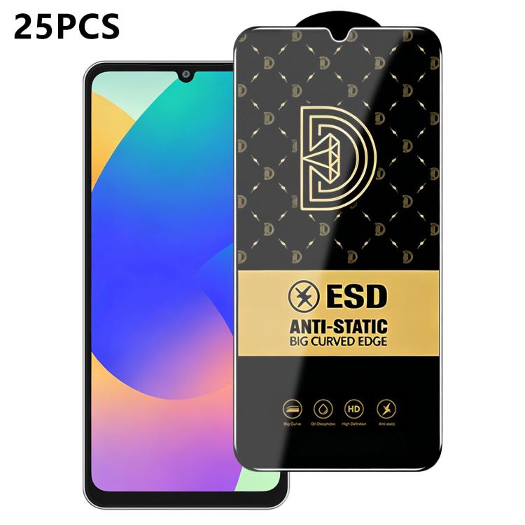 25 pezzi di pellicola protettiva antistatica serigrafata HD Royal Diamond per vetro temperato., For Galaxy S26+ 5G, For Galaxy F07 4G, For Galaxy M07 4G, For Galaxy M17 5G, For Galaxy S26 Ultra 5G, For Galaxy S26 5G, For Galaxy F17 5G, For Galaxy A57 5...