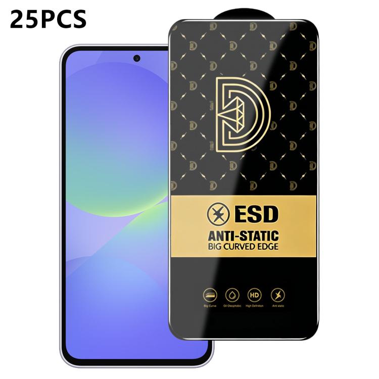 25 pezzi di pellicola protettiva antistatica serigrafata HD Royal Diamond per vetro temperato., For Galaxy S26+ 5G, For Galaxy F07 4G, For Galaxy M07 4G, For Galaxy M17 5G, For Galaxy S26 Ultra 5G, For Galaxy S26 5G, For Galaxy F17 5G, For Galaxy A57 5...