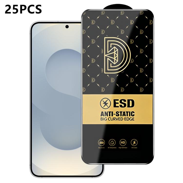 25 pezzi di pellicola protettiva antistatica serigrafata HD Royal Diamond per vetro temperato., For Galaxy S25+ 5G, For Galaxy S25 Ultra 5G, For Galaxy S24 FE 5G, For Galaxy A15 5G, For Galaxy A55 5G, For Galaxy A35 5G, For Galaxy S24 Ultra 5G         ...