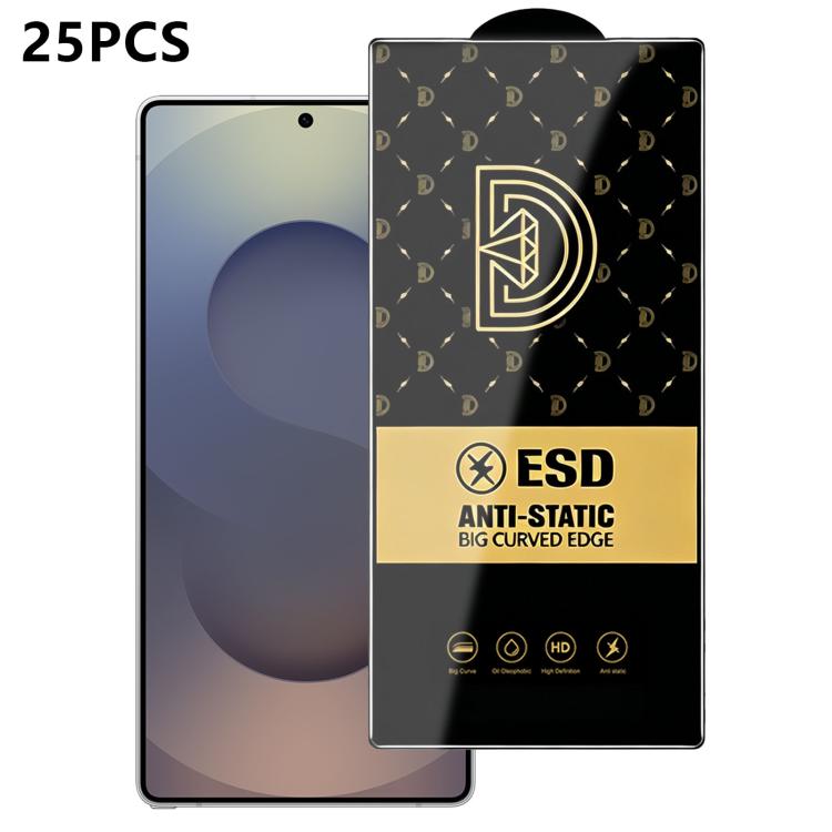 25 pezzi di pellicola protettiva antistatica serigrafata HD Royal Diamond per vetro temperato., For Galaxy S25+ 5G, For Galaxy S25 Ultra 5G, For Galaxy S24 FE 5G, For Galaxy A15 5G, For Galaxy A55 5G, For Galaxy A35 5G, For Galaxy S24 Ultra 5G         ...