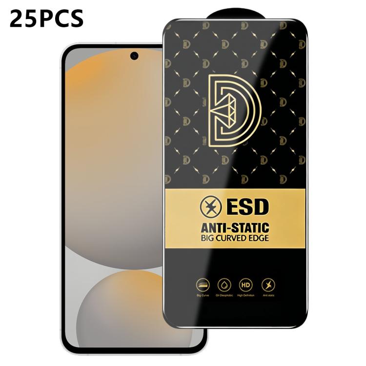 25 pezzi di pellicola protettiva antistatica serigrafata HD Royal Diamond per vetro temperato., For Galaxy S25+ 5G, For Galaxy S25 Ultra 5G, For Galaxy S24 FE 5G, For Galaxy A15 5G, For Galaxy A55 5G, For Galaxy A35 5G, For Galaxy S24 Ultra 5G         ...