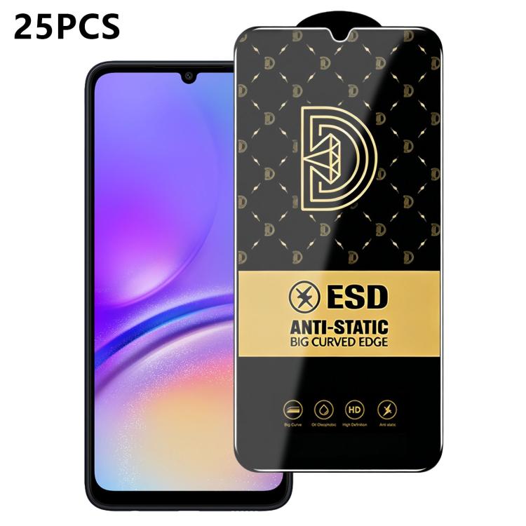 25 pezzi di pellicola protettiva antistatica serigrafata HD Royal Diamond per vetro temperato., For Galaxy S25+ 5G, For Galaxy S25 Ultra 5G, For Galaxy S24 FE 5G, For Galaxy A15 5G, For Galaxy A55 5G, For Galaxy A35 5G, For Galaxy S24 Ultra 5G         ...