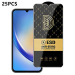 25 pezzi di pellicola protettiva antistatica serigrafata HD Royal Diamond per vetro temperato., For Galaxy S25+ 5G, For Galaxy S25 Ultra 5G, For Galaxy S24 FE 5G, For Galaxy A15 5G, For Galaxy A55 5G, For Galaxy A35 5G, For Galaxy S24 Ultra 5G         ...