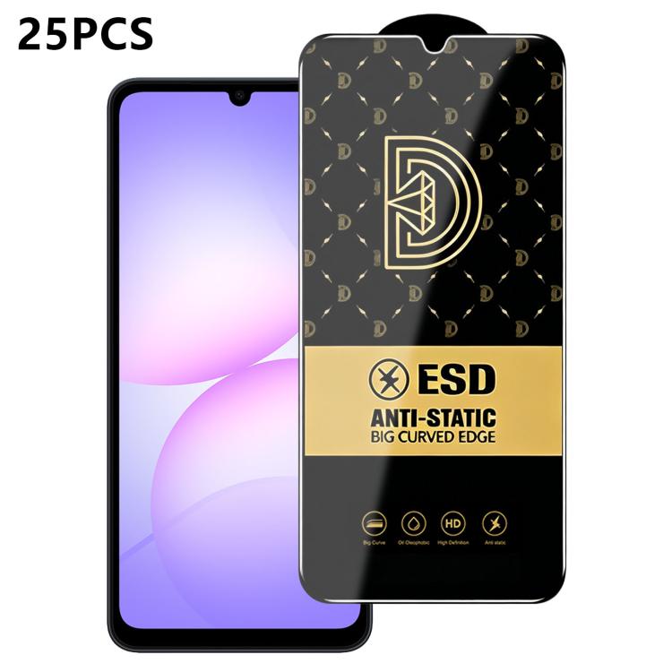25 pezzi di pellicola protettiva antistatica serigrafata HD Royal Diamond per vetro temperato., For Galaxy S25+ 5G, For Galaxy S25 Ultra 5G, For Galaxy S24 FE 5G, For Galaxy A15 5G, For Galaxy A55 5G, For Galaxy A35 5G, For Galaxy S24 Ultra 5G         ...
