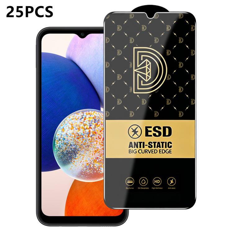 25 pezzi di pellicola protettiva antistatica serigrafata HD Royal Diamond per vetro temperato., For Galaxy S25+ 5G, For Galaxy S25 Ultra 5G, For Galaxy S24 FE 5G, For Galaxy A15 5G, For Galaxy A55 5G, For Galaxy A35 5G, For Galaxy S24 Ultra 5G         ...