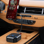 Adattatore audio per auto W25 con doppia porta AUX + RCA e slot per scheda TF, Bluetooth 5.4.