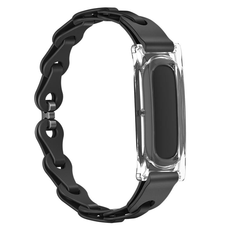 Custodia per PC trasparente, elegante bracciale ibrido in silicone cavo, cinturino per orologio, For Google Fitbit Air