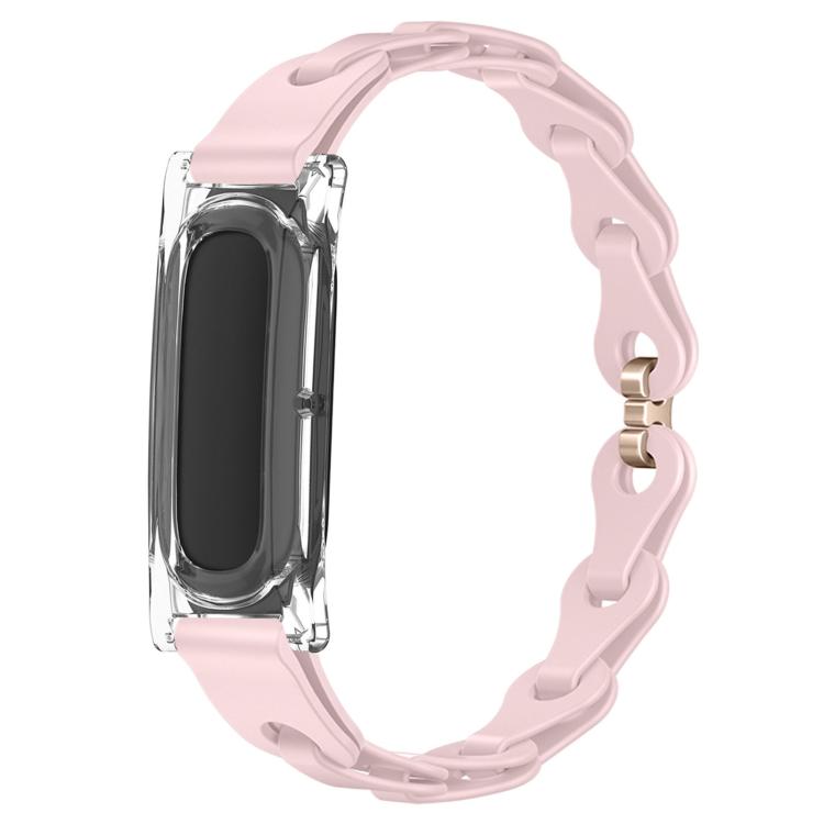 Custodia per PC trasparente, elegante bracciale ibrido in silicone cavo, cinturino per orologio, For Google Fitbit Air