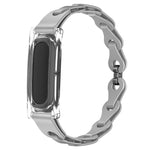 Custodia per PC trasparente, elegante bracciale ibrido in silicone cavo, cinturino per orologio, For Google Fitbit Air