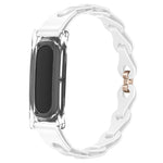 Custodia per PC trasparente, elegante bracciale ibrido in silicone cavo, cinturino per orologio, For Google Fitbit Air