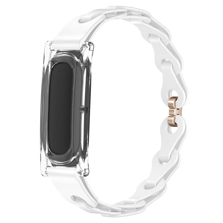 Custodia per PC trasparente, elegante bracciale ibrido in silicone cavo, cinturino per orologio, For Google Fitbit Air