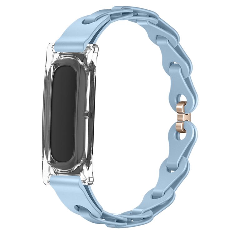 Custodia per PC trasparente, elegante bracciale ibrido in silicone cavo, cinturino per orologio, For Google Fitbit Air