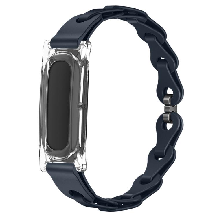 Custodia per PC trasparente, elegante bracciale ibrido in silicone cavo, cinturino per orologio, For Google Fitbit Air