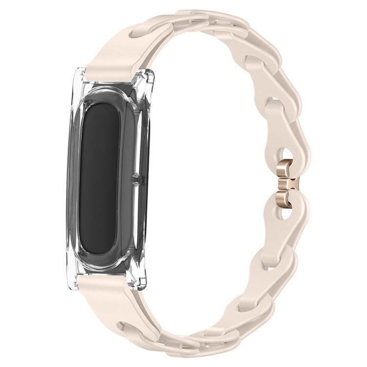 Custodia per PC trasparente, elegante bracciale ibrido in silicone cavo, cinturino per orologio, For Google Fitbit Air