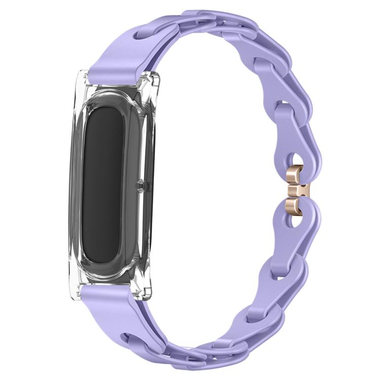 Custodia per PC trasparente, elegante bracciale ibrido in silicone cavo, cinturino per orologio, For Google Fitbit Air